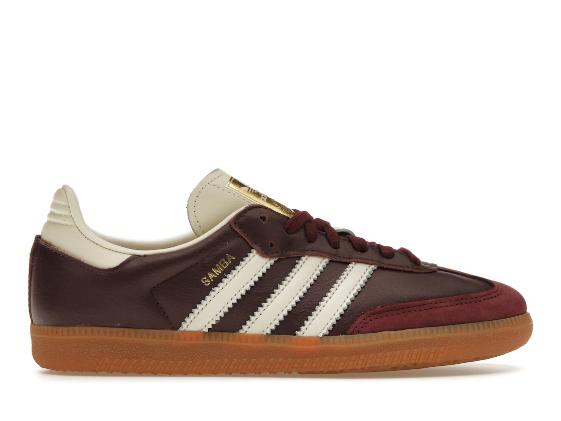 adidas Samba OG Maroon Gold Metallic (W)