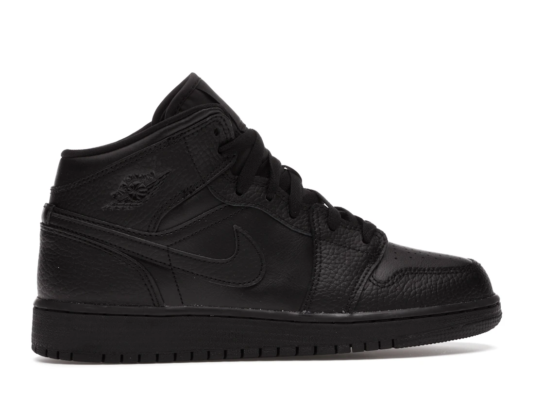 Air Jordan 1 Mid Triple Black (GS)