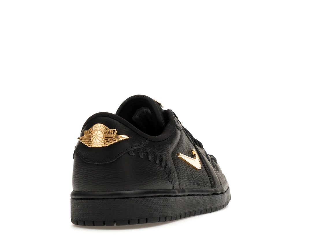 Air Jordan 1 Low Method of Make Black Metallic Gold (W)