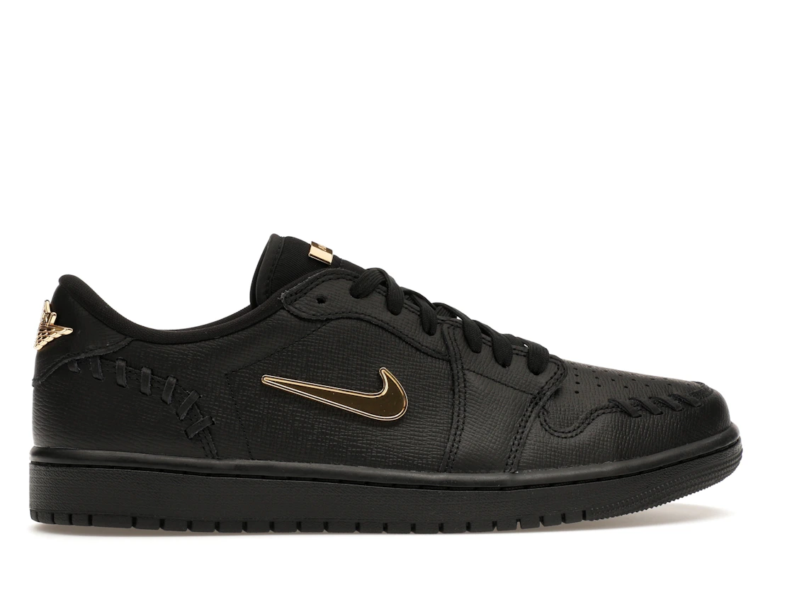 Air Jordan 1 Low Method of Make Black Metallic Gold (W)