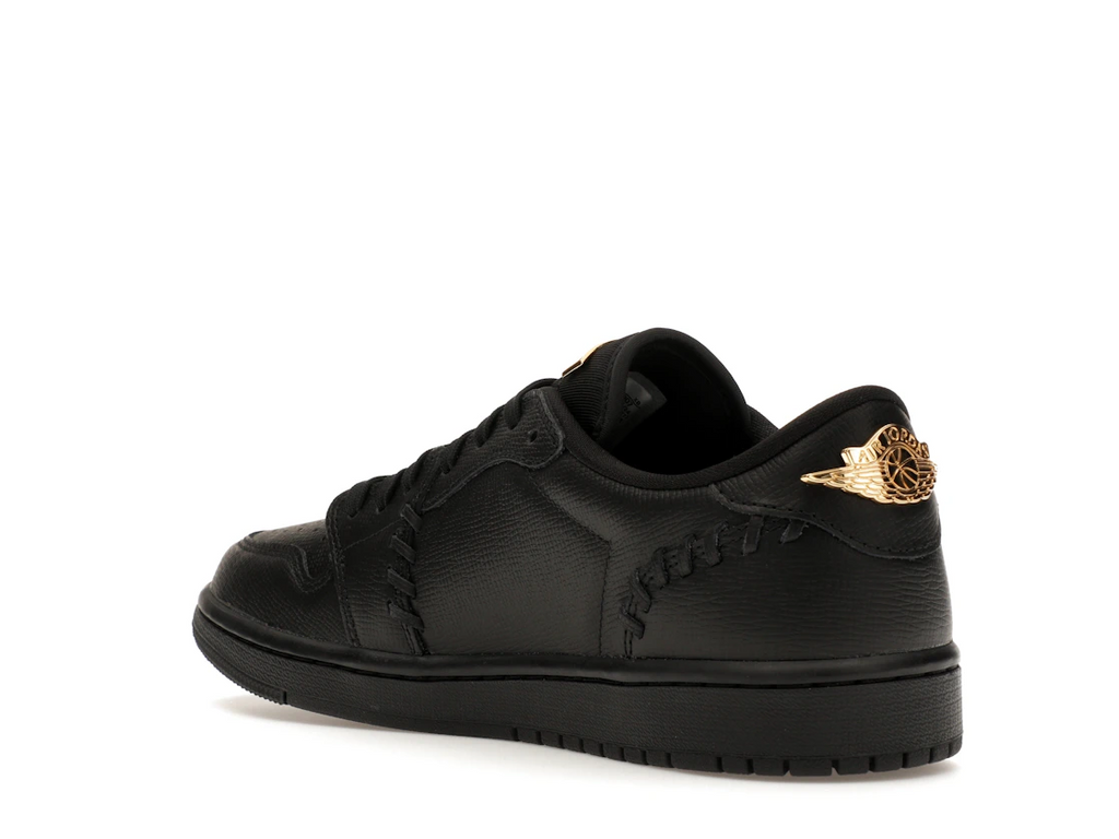 Air Jordan 1 Low Method of Make Black Metallic Gold (W)