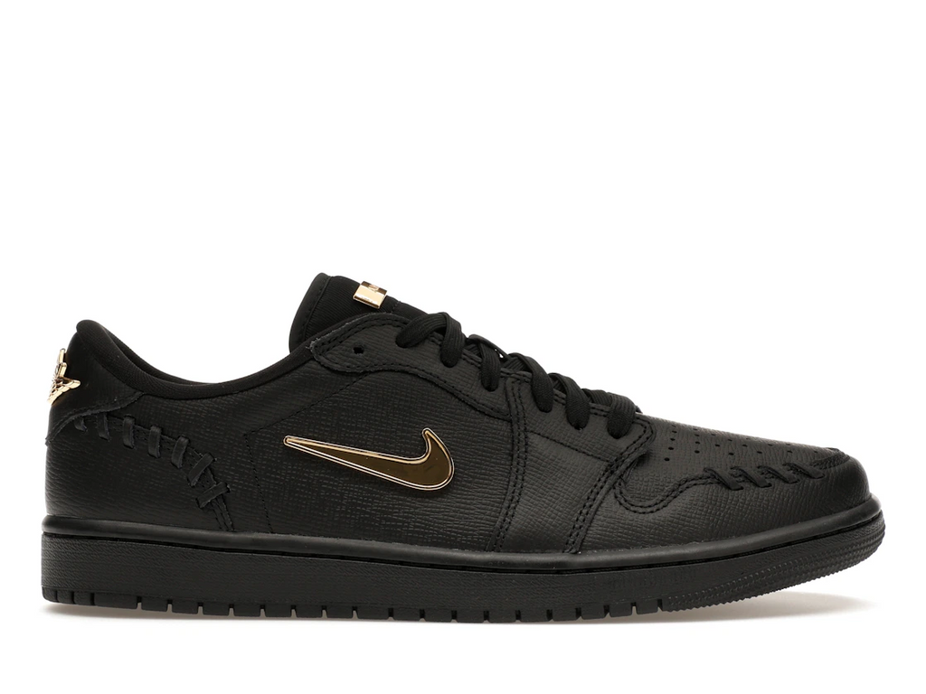 Air Jordan 1 Low Method of Make Black Metallic Gold (W)