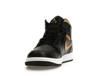 Jordan 1 Mid Black Metallic Gold