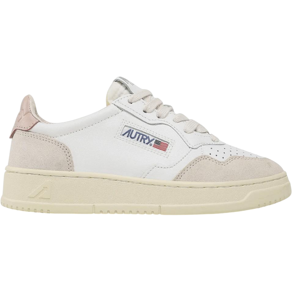 tenisky a boty Autry Medalist Leather Low White Pink (W) AULW LS37 ADONIO