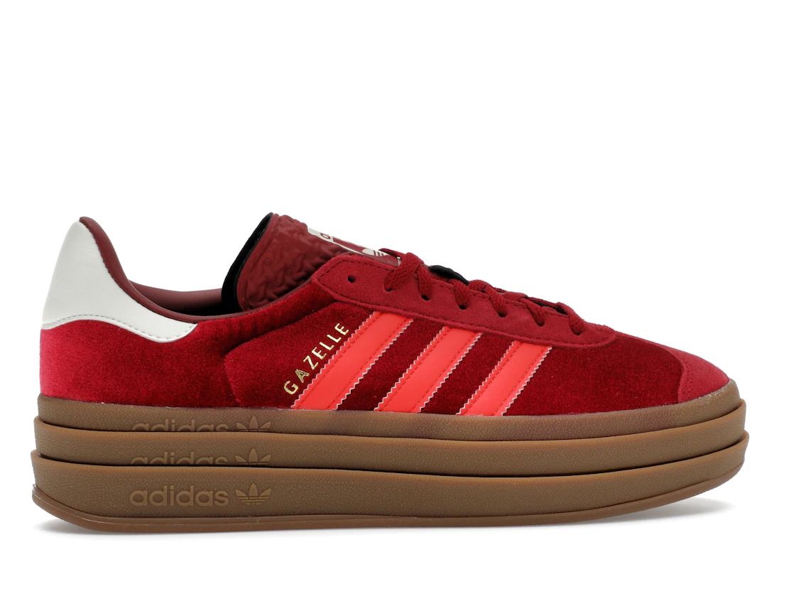 adidas Gazelle Bold Bright Red Velvet