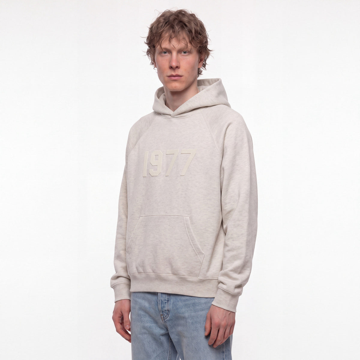 Fear of God Essentials 1977 Hoodie Light Oatmeal ADONIO