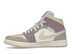 Air Jordan 1 Mid Light Orewood Brown Taupe Grey (W)