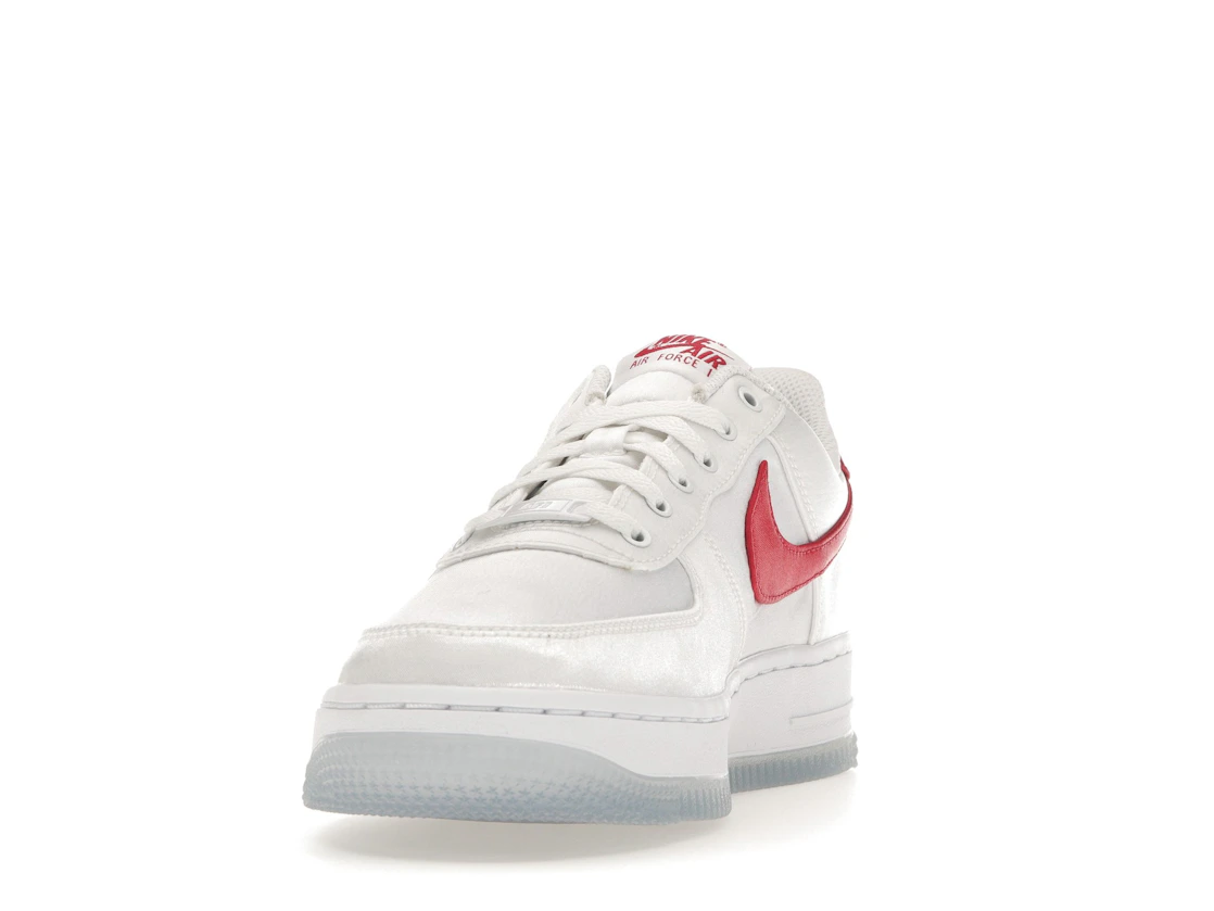 Nike Air Force 1 Low '07 Satin White Varsity Red (W)