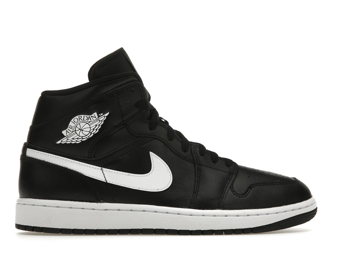 Jordan 1 Mid Black White (W)