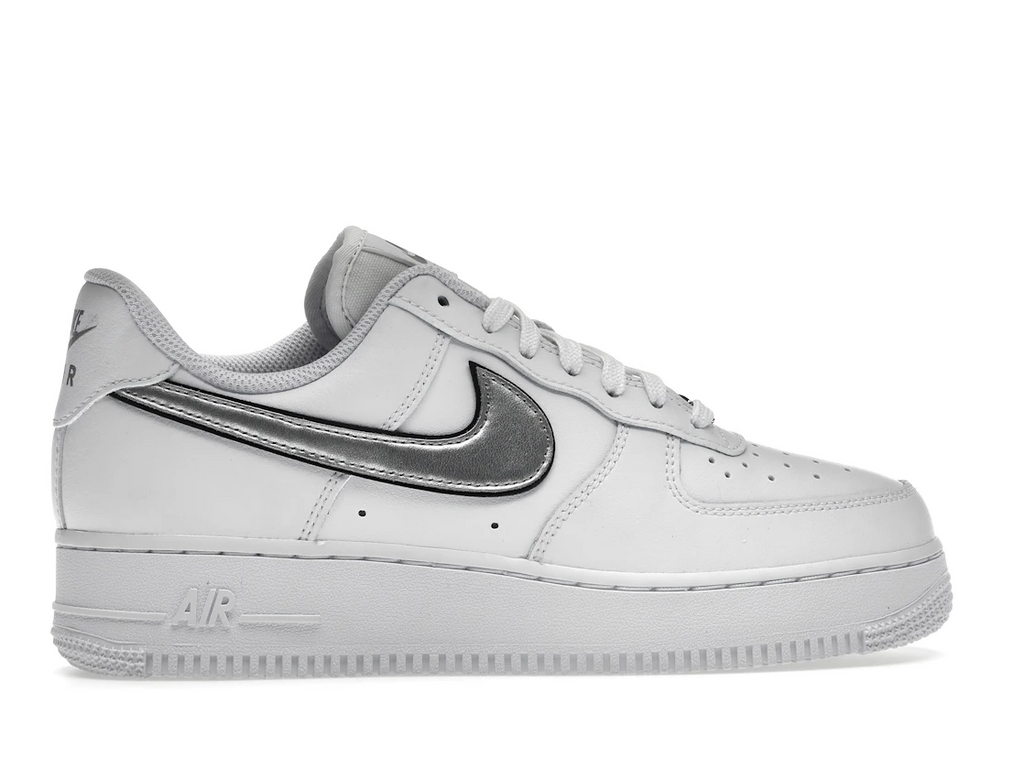 Nike Air Force 1 Low '07 Essential White Metallic Silver Black (W)