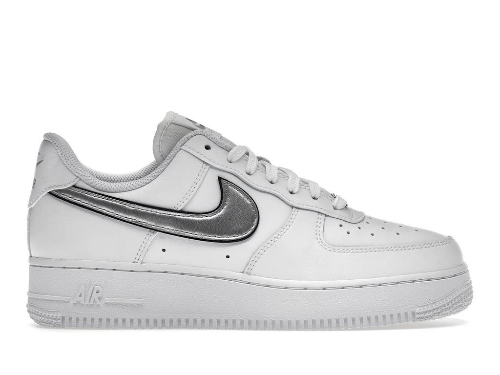 Nike Air Force 1 Low '07 Essential White Metallic Silver Black (W)