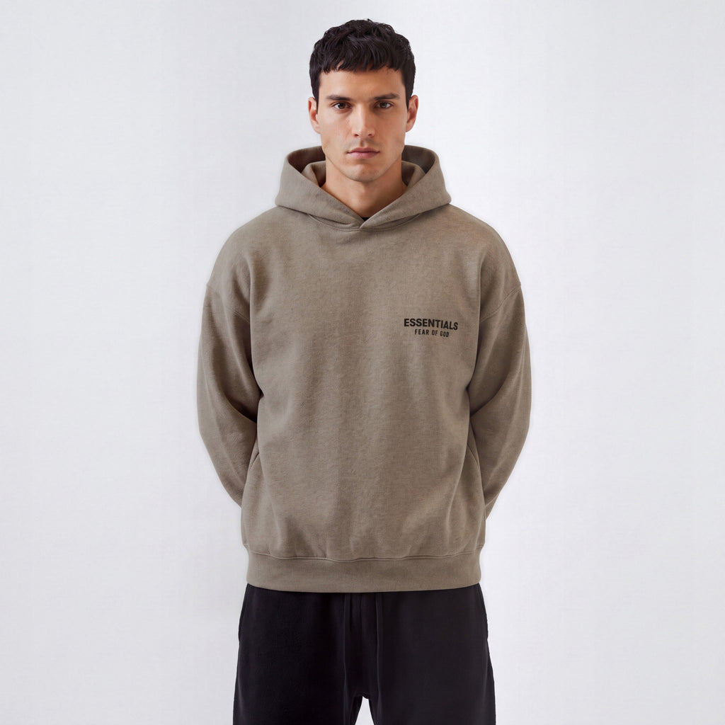 Fear of God Essentials S24 Fleece Hoodie Heather Grey 192HO246259F ADONIO
