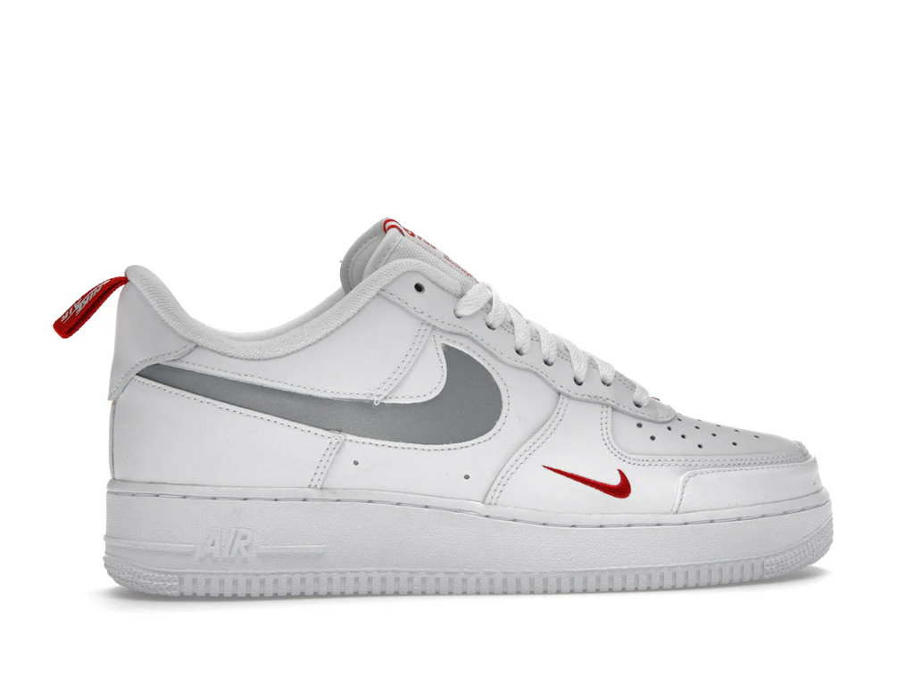 Nike Air Force 1 Low Reflective Swoosh White University Red