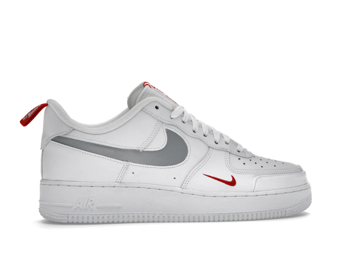 Nike Air Force 1 Low Reflective Swoosh White University Red