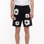 šortky Denim Tears The Cotton Wreath Shorts Black ADONIO