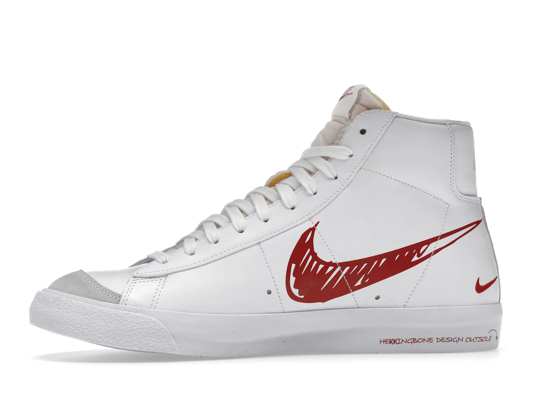 Nike Blazer Mid 77 Sketch White Red