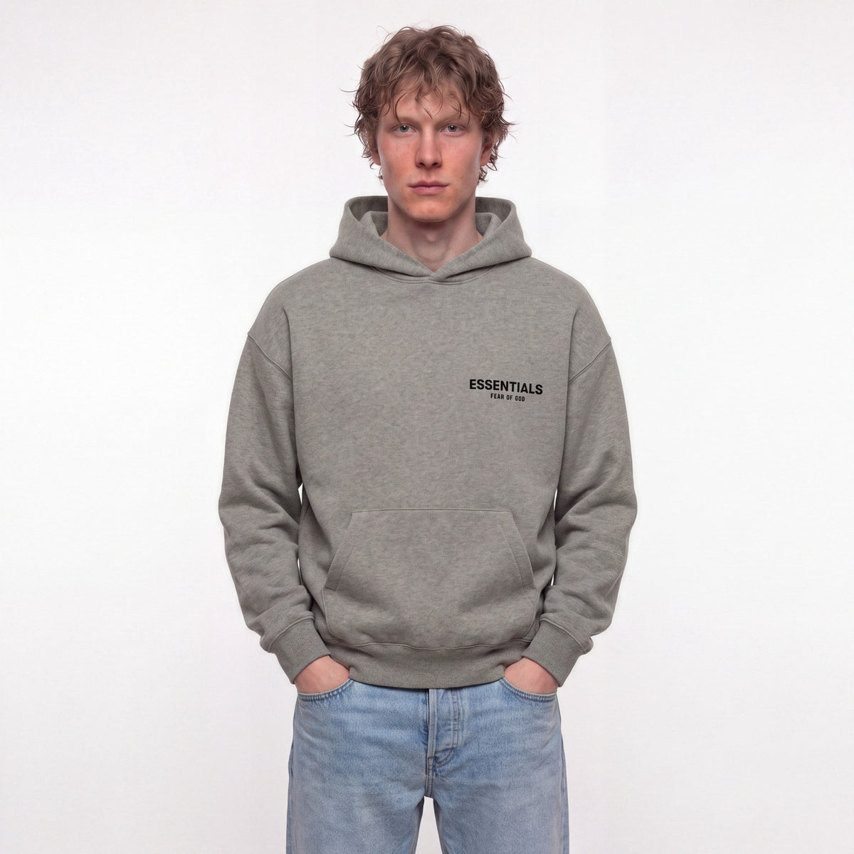 Fear of God Essentials S22 Hoodie Dark Oatmeal 192BT212113F ADONIO