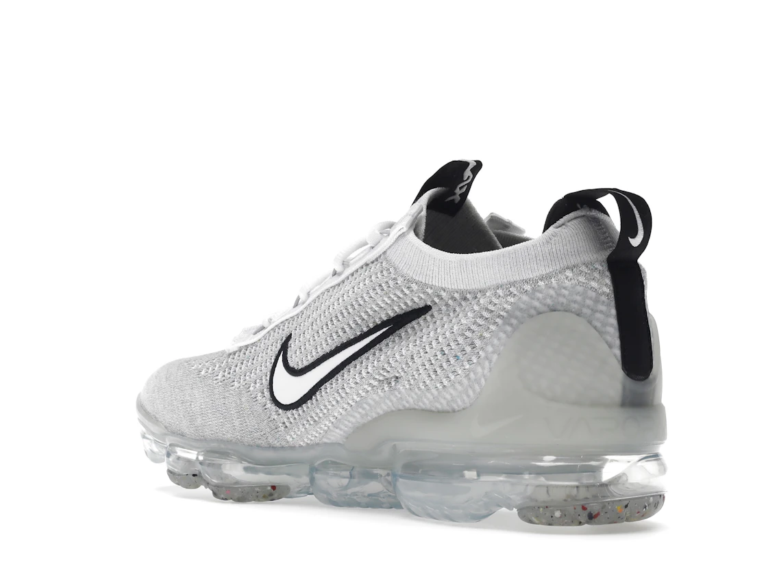 Nike Air VaporMax 2021 FK White Black Metallic Silver