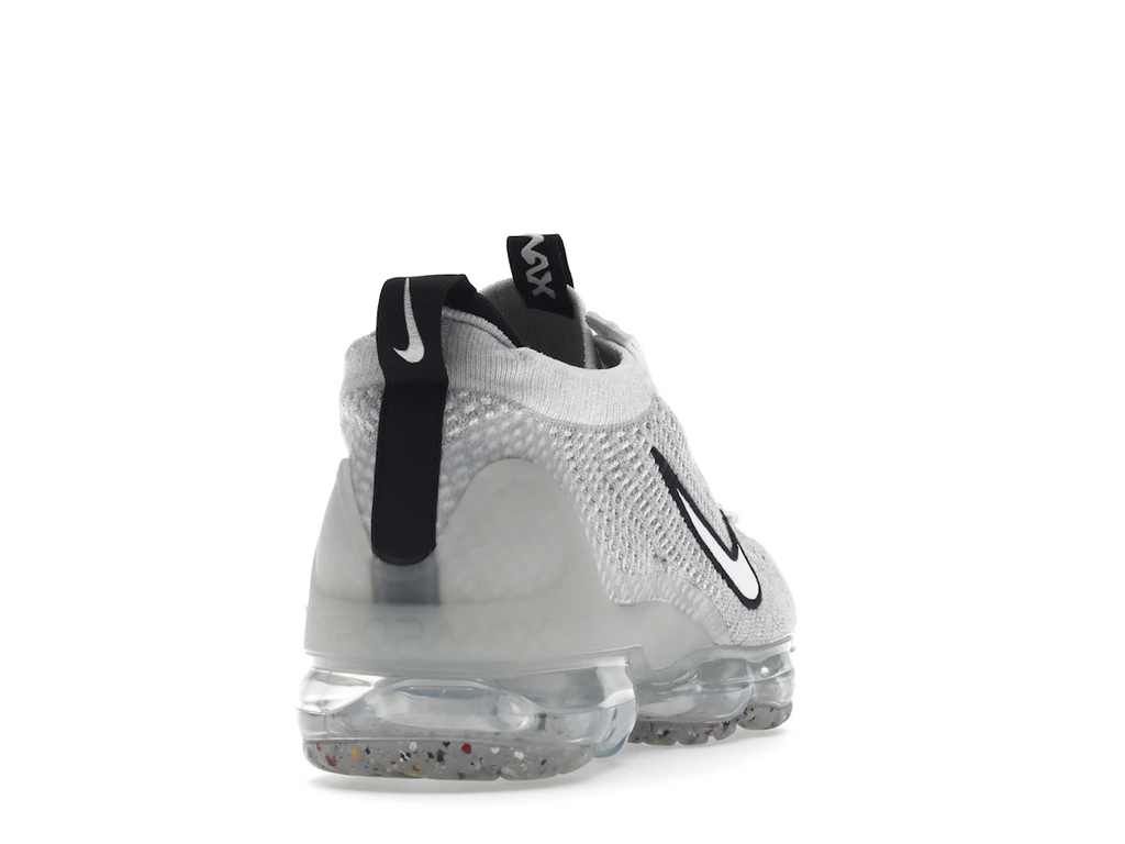 Nike Air VaporMax 2021 FK White Black Metallic Silver