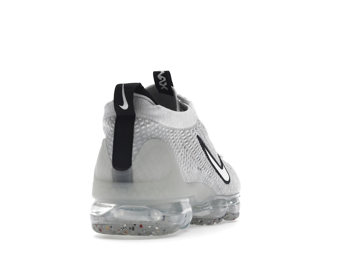 Nike Air VaporMax 2021 FK White Black Metallic Silver