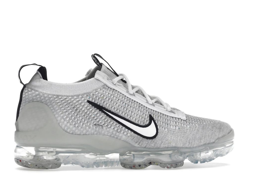 Nike Air VaporMax 2021 FK White Black Metallic Silver