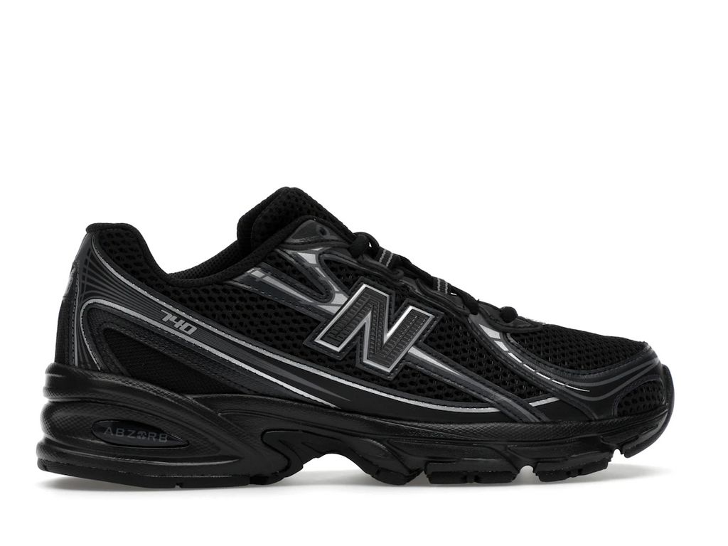 New Balance 740 Black Silver Metallic (GS)