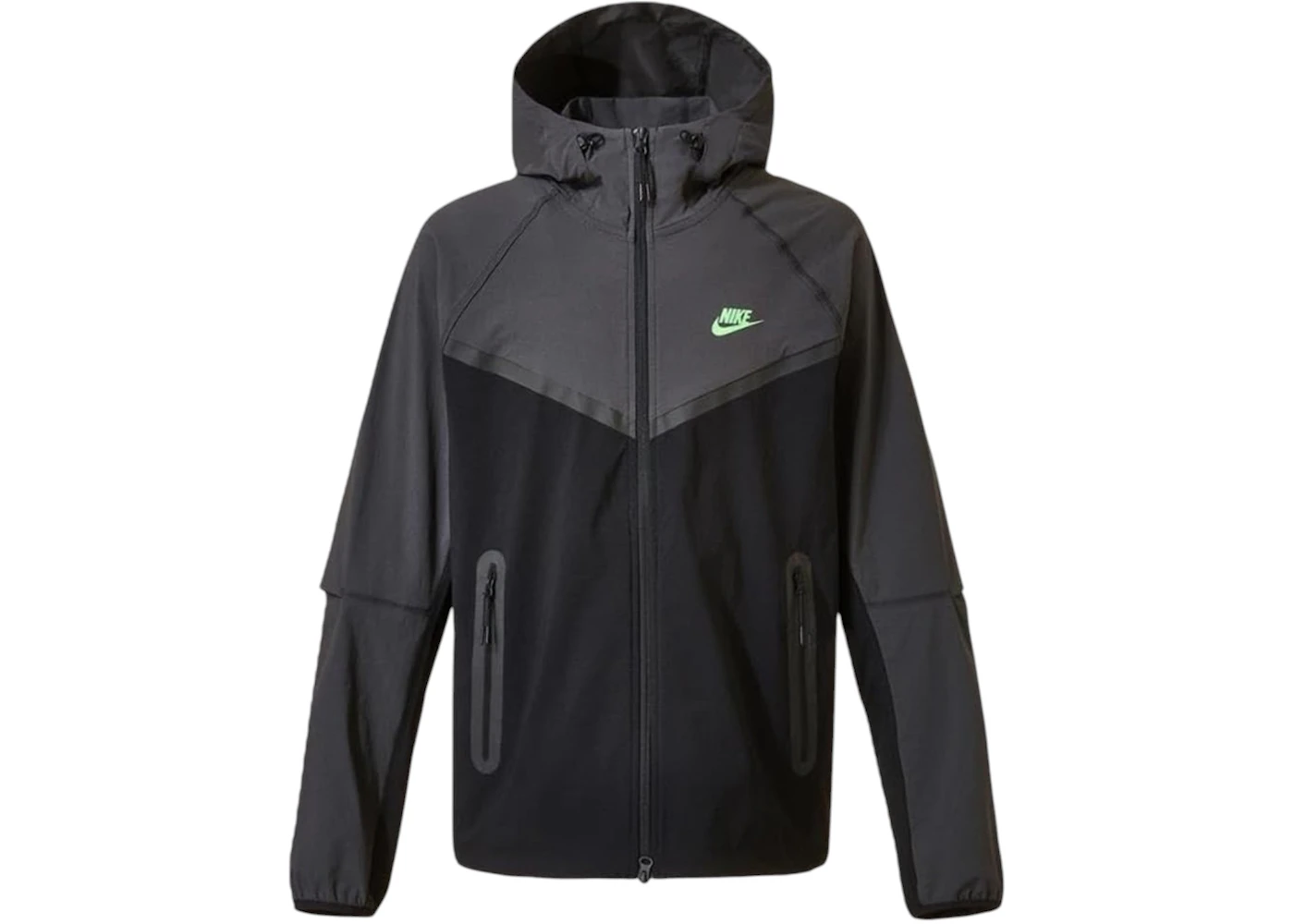 Nike Tech Woven Jacket Black/Anthracite/Green Strike