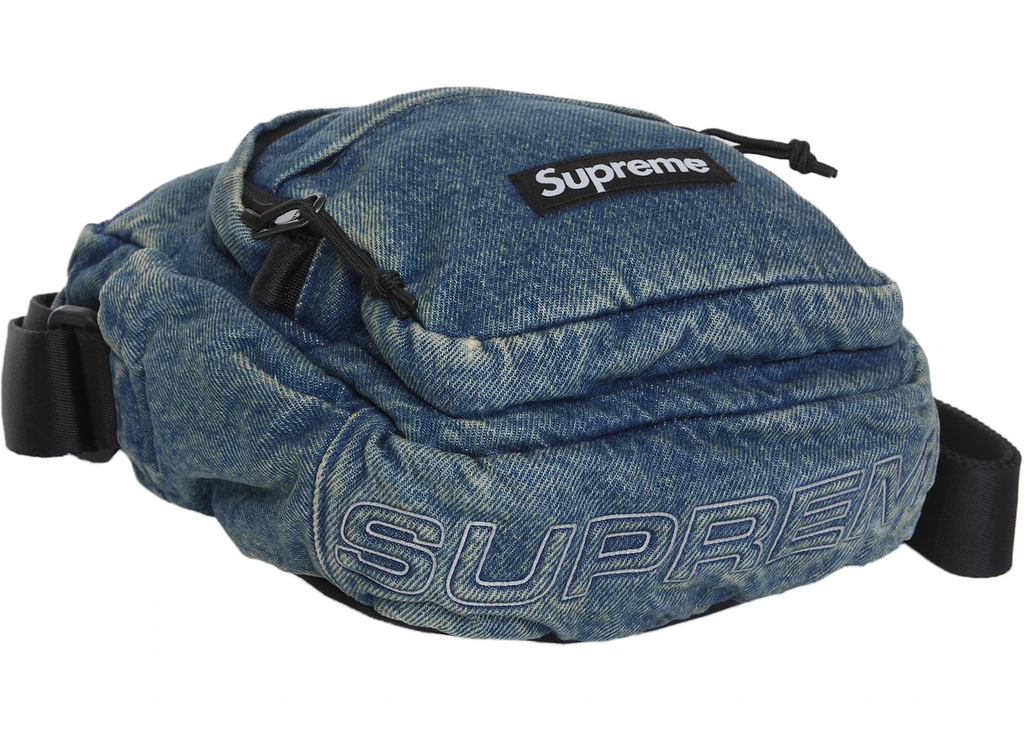 Supreme Denim Shoulder Bag Washed Indigo