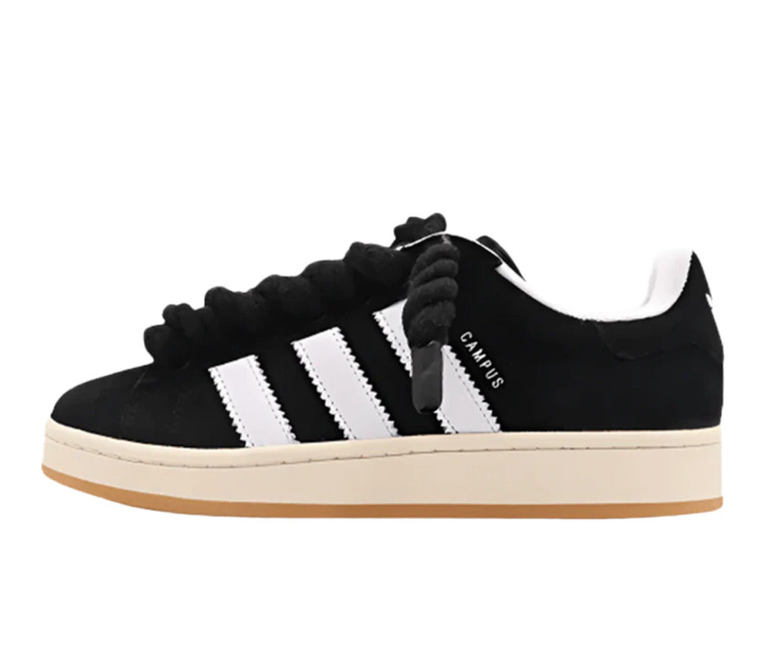 Adidas Campus 00s Black Rope Laces Black