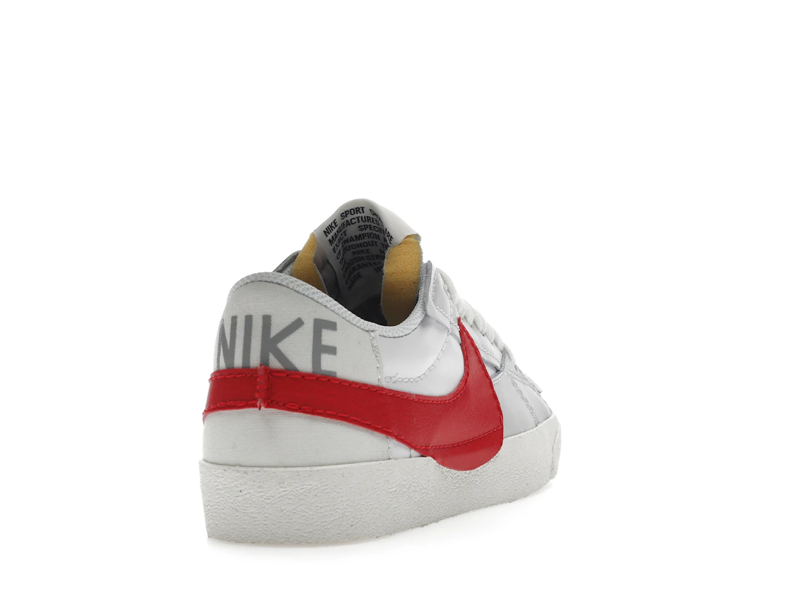 Nike Blazer Low 77 Jumbo White Photon Dust Light Smoke Grey University Red
