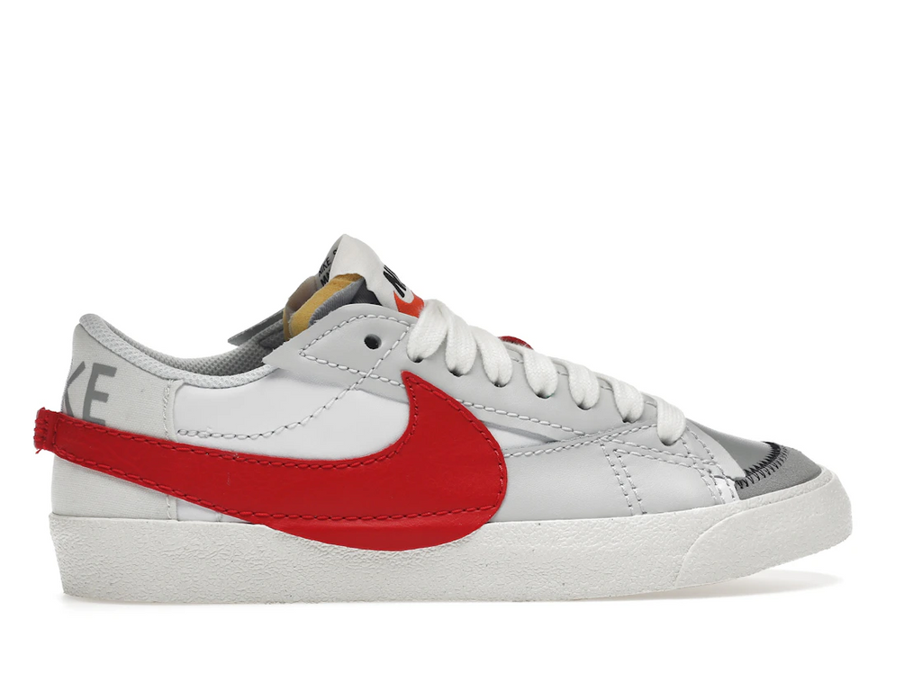 Nike Blazer Low 77 Jumbo White Photon Dust Light Smoke Grey University Red