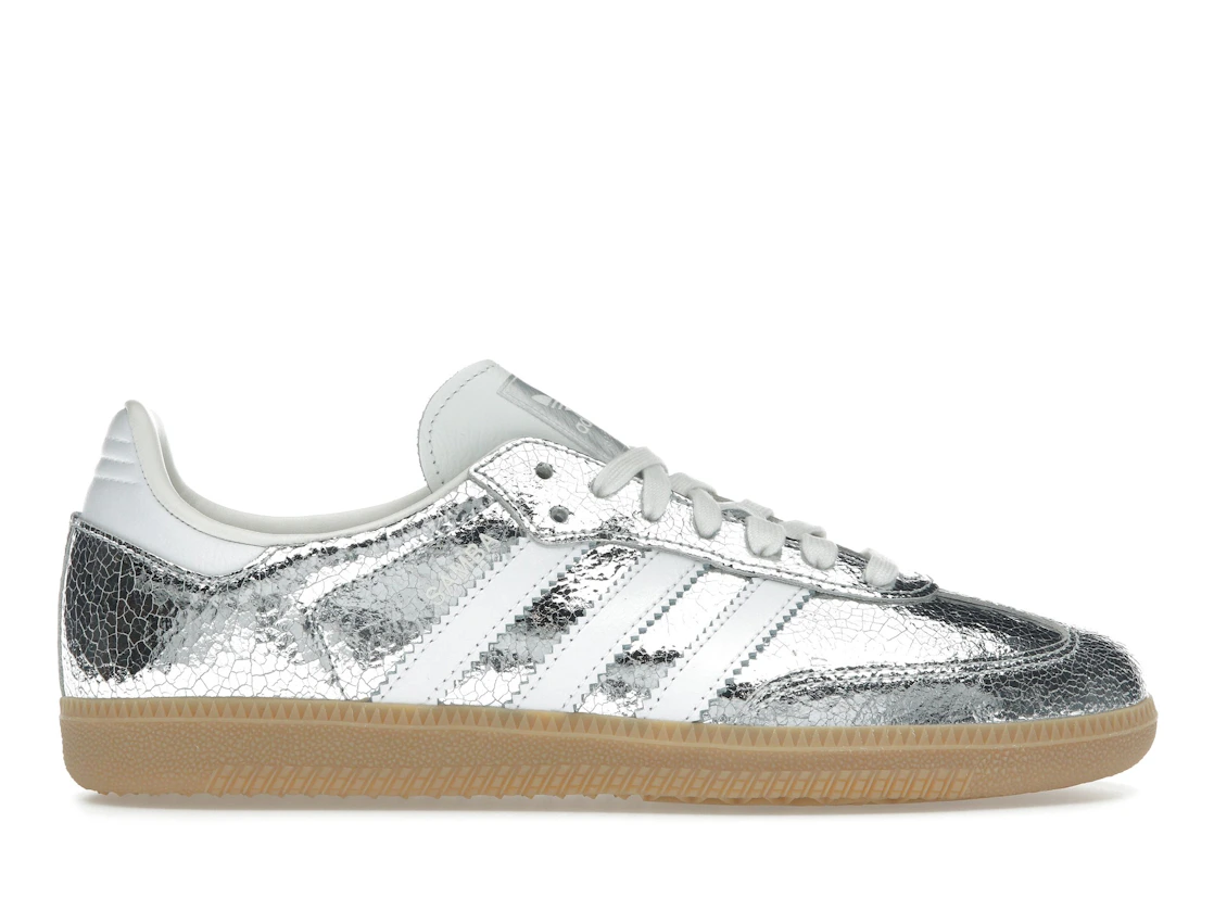 adidas Samba OG Silver Metallic Cracked Leather (W)
