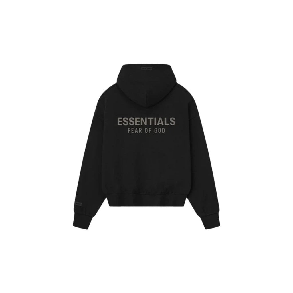 Fear of God Essentials Classic S25 Zip-Up Hoodie Glossy Jet Black