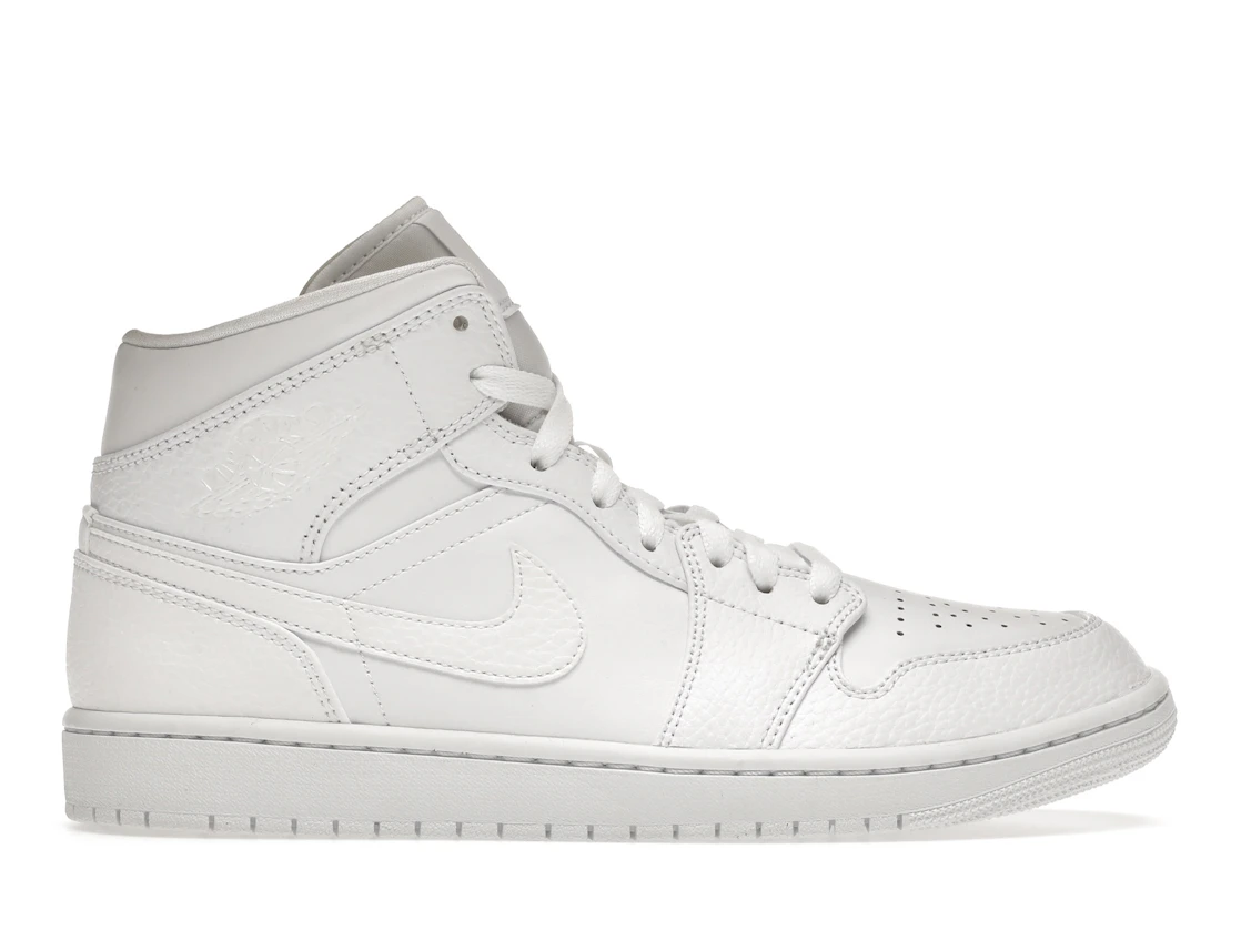 Air Jordan 1 Mid Triple White (2022)