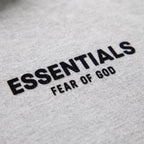 Fear of God Essentials S24 Fleece Hoodie Light Heather Grey – detail