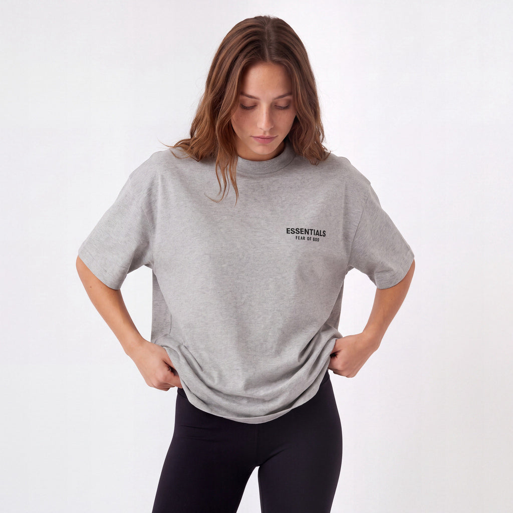 tričko Fear of God Essentials S24 T-Shirt Light Heather ADONIO