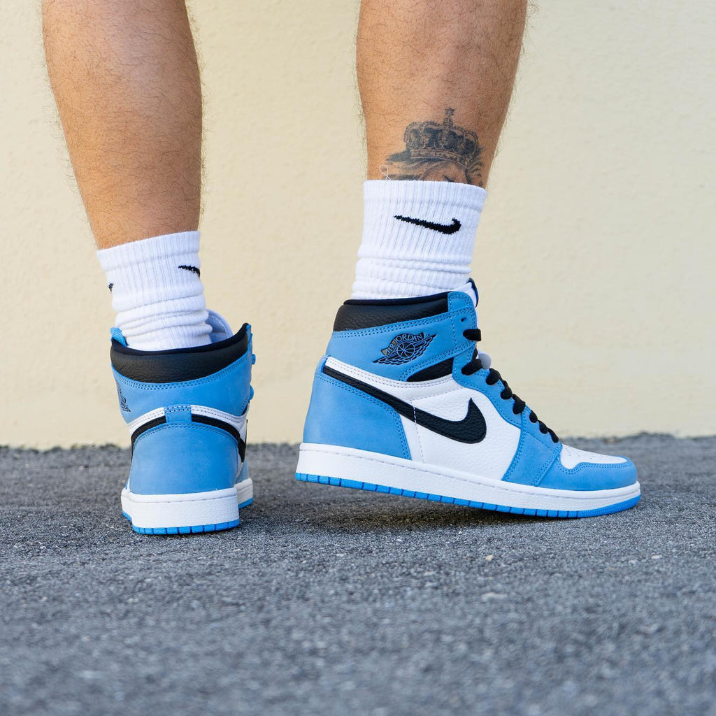 Air Jordan 1 Retro High White University Blue Black