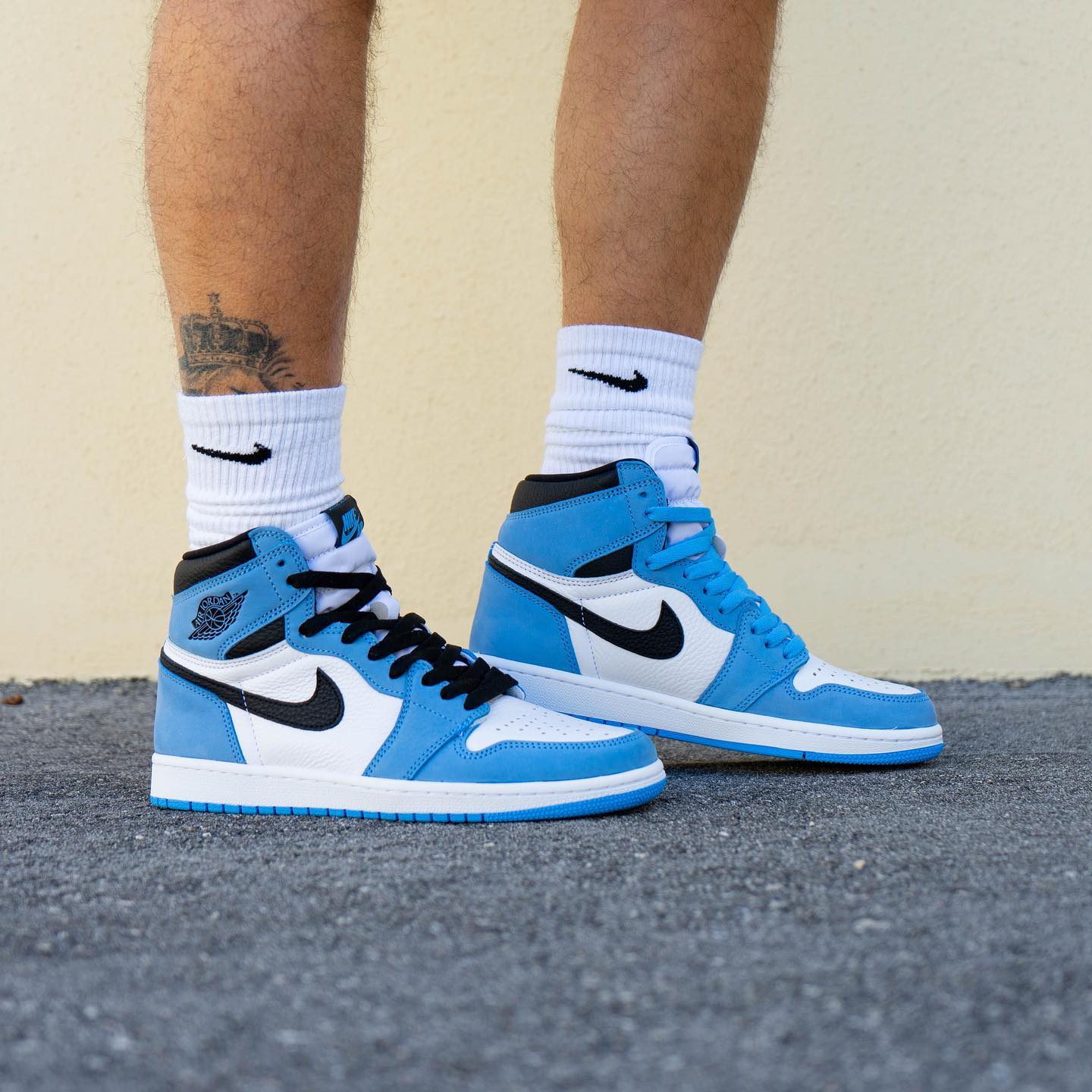 Air Jordan 1 Retro High White University Blue Black
