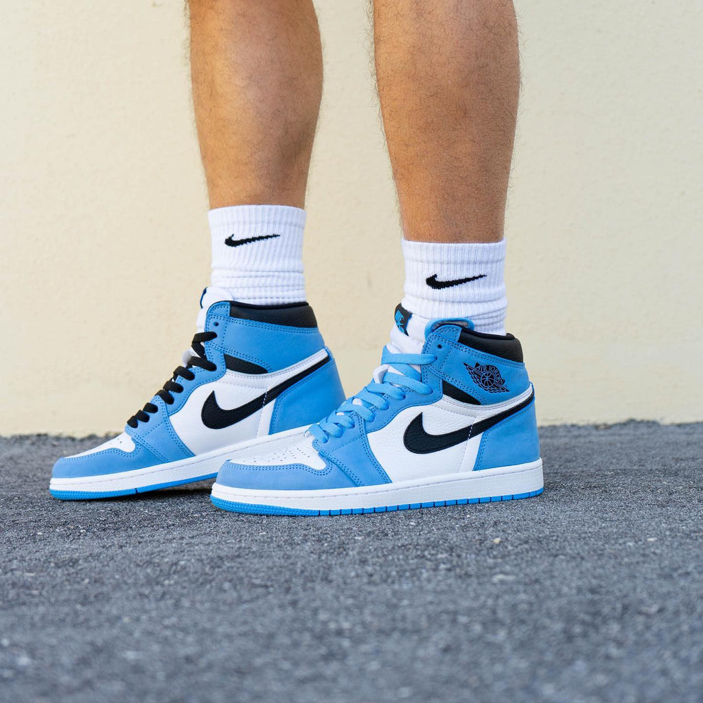 Air Jordan 1 Retro High White University Blue Black