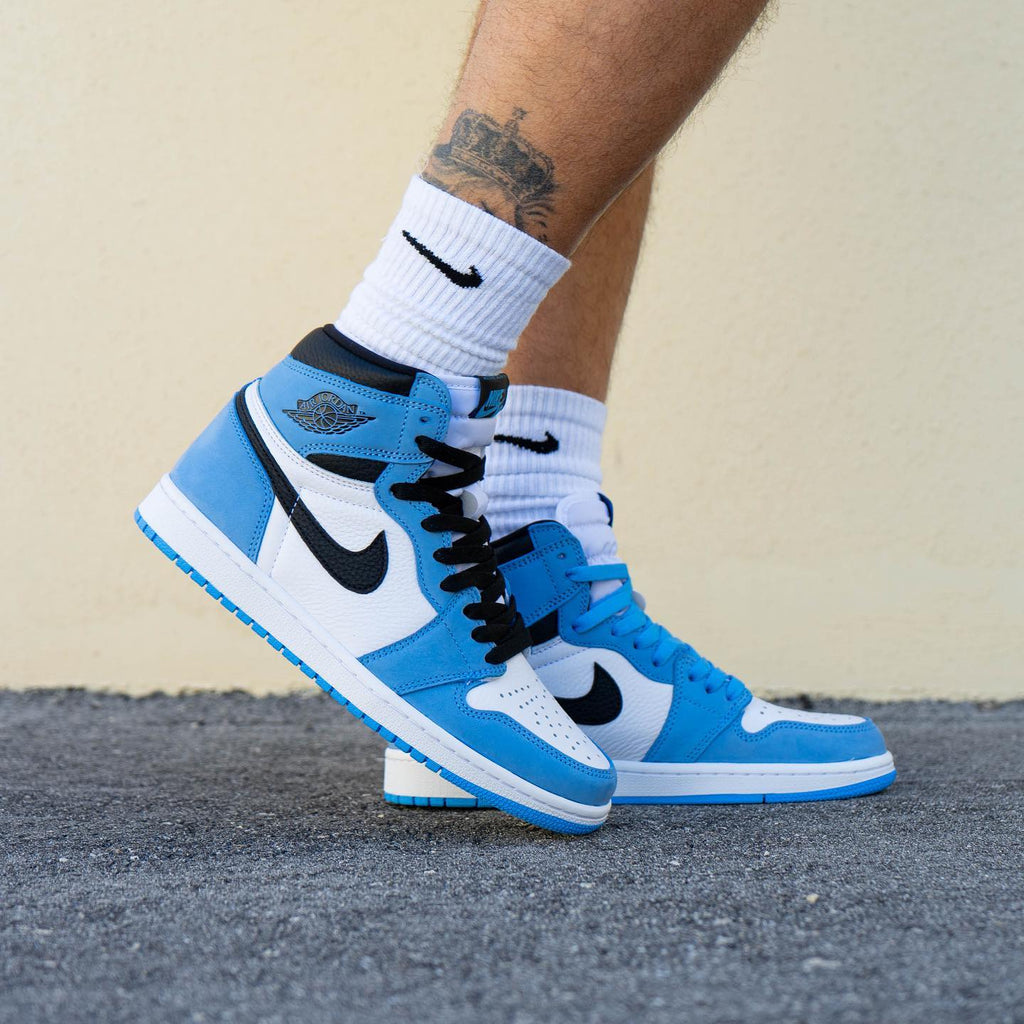 Air Jordan 1 Retro High White University Blue Black