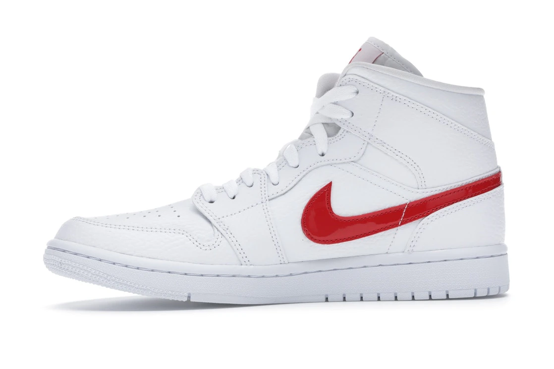 Jordan 1 Mid White University Red (W)