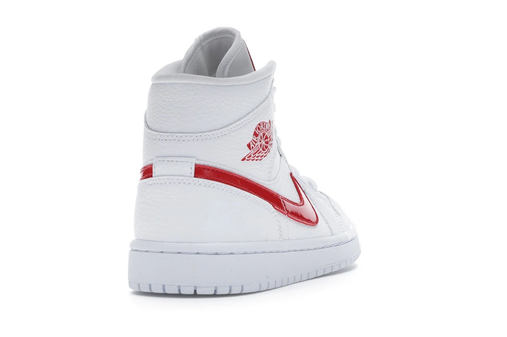 Jordan 1 Mid White University Red (W)