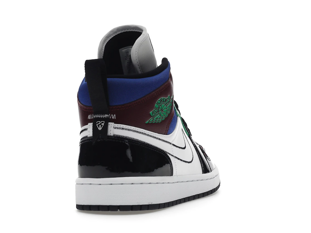 Jordan 1 Mid SE Black White Multi-Color (W)