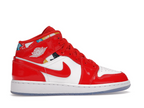 Air Jordan 1 Mid Barcelona Sweater Red Patent (GS)