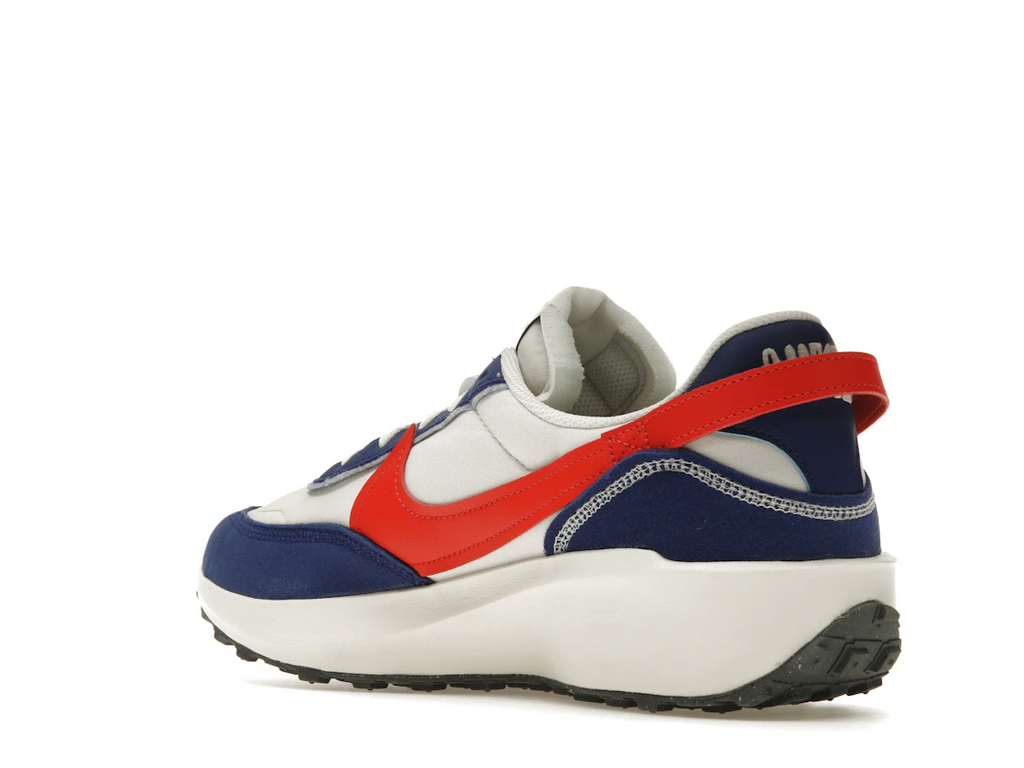 Nike Waffle Debut Swoosh Habanero Red Old Royal