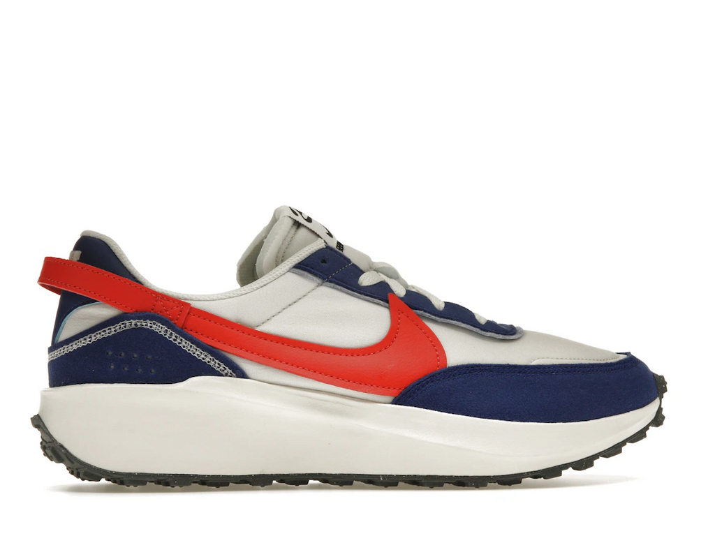 Nike Waffle Debut Swoosh Habanero Red Old Royal