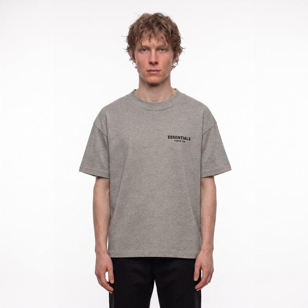 tričko Fear of God Essentials S22 T-shirt Dark Oatmeal ADONIO