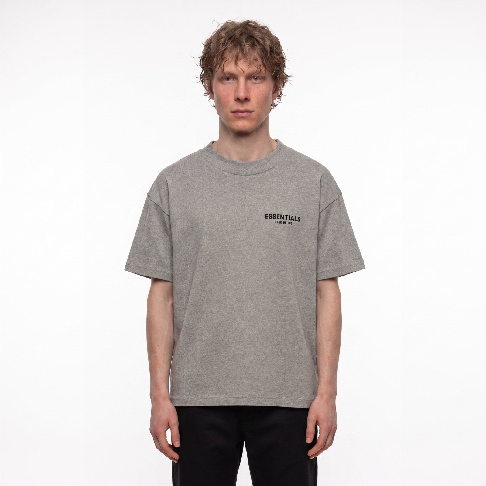 tričko Fear of God Essentials S22 T-shirt Dark Oatmeal ADONIO