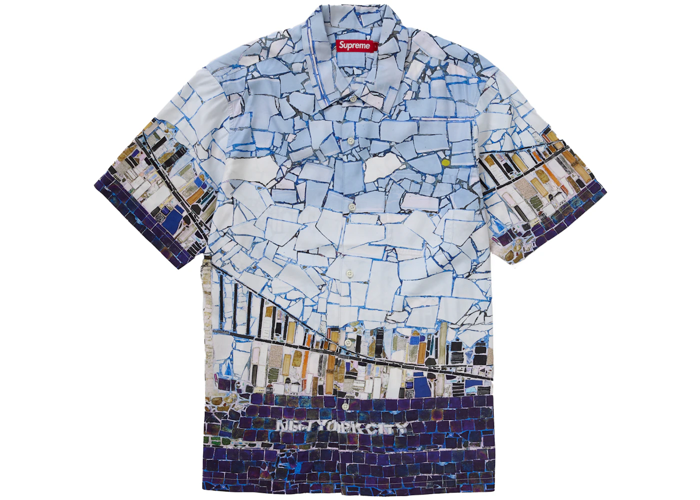 oblečení Supreme Mosaic S S Shirt Multicolor ADONIO