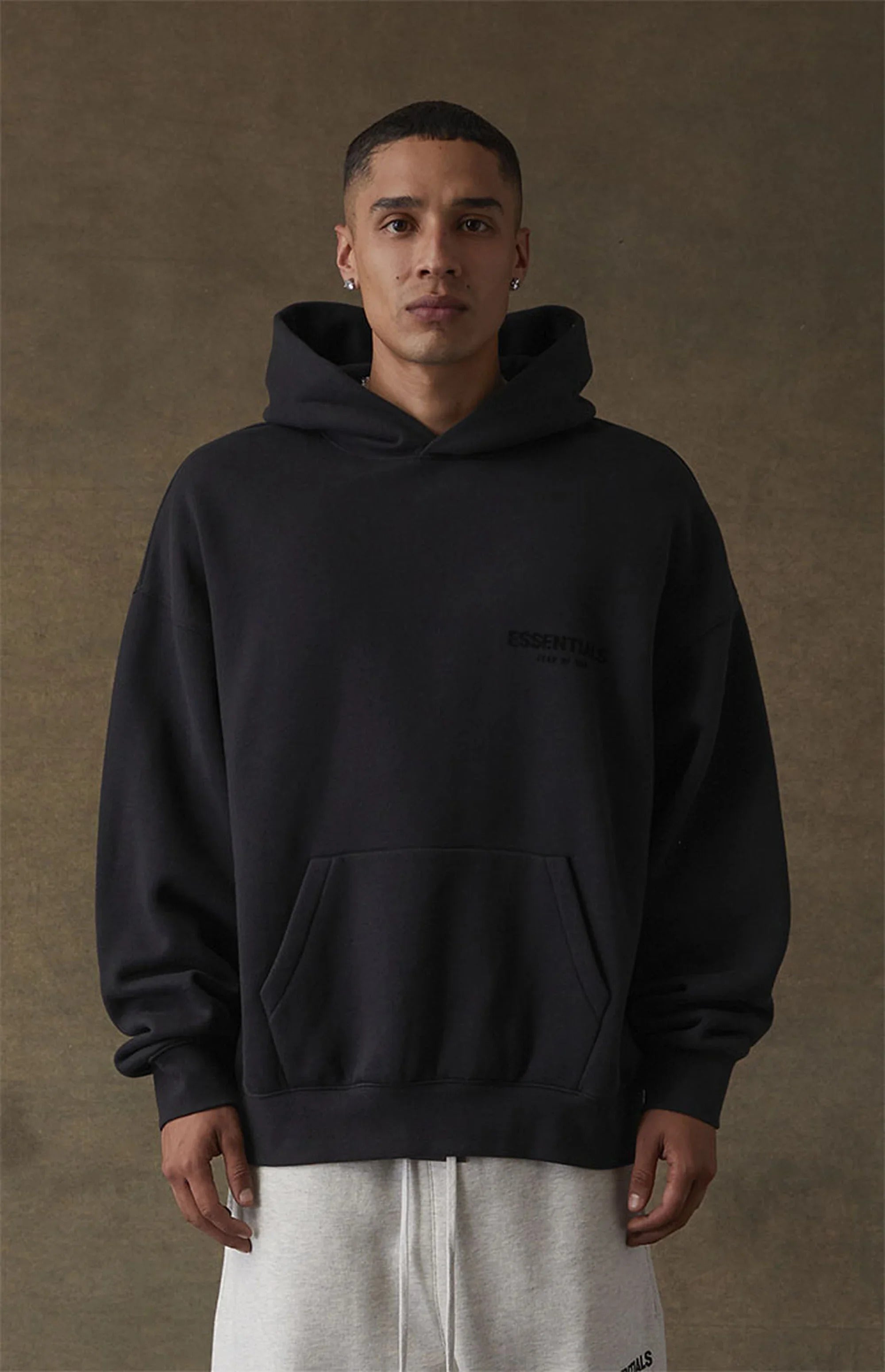 Fear of God Essentials S22 Hoodie Stretch Limo/Black